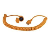as - Schwabe alargador Espiral Extensible 5m H07BQ-F 3G2,5, IP44 | Retracción automática, tapa protectora, ideal para plataformas elevadoras, andamios y talleres