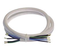 as - Schwabe Cable de conexión a la cocina - 3 m de cable con revestimiento de plástico de 50 mm en ambos extremos con casquillos - cable de 400 V, 16 A para uso en interiores - IP20 - Blanco I 70868