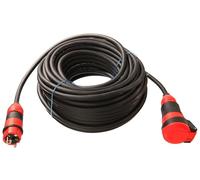 as - Schwabe Cable de extensión SCHUKOultra Pro - 10 m H07RN-F 3G2,5-230V/16A/3.500W - Resistente a Aceite, UV y ozono - Uso rudo - protección contra Polvo y Salpicaduras IP54 - Negro/Rojo - 62252
