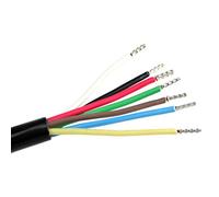 as - Schwabe Cable de revestimiento de plástico, 2 m, H05VV-F 7 x 1,0, conductor de cobre de alambre fino para cableado de enchufes, accesorios eléctricos y como línea de vehículos, caravana, camping