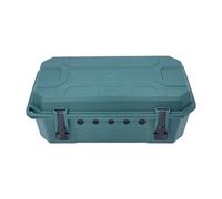 as - Schwabe Caja de cables resistente a la intemperie, caja grande de cables y enchufes para regleta de 4 enchufes, montaje en pared, 5 salidas de cable, gestión de cables, 390 x 228 x 138 mm, verde