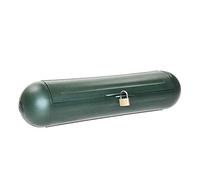 as - Schwabe - Caja de seguridad para enchufes y acopladores CEE de exterior - Protección fiable contra las influencias del exterior - Con cerradura pequeña - para el uso en exteriores - verde