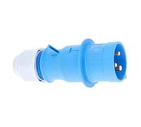 as - Schwabe CEE Enchufe para caravanas y Industria - 230 V / 32 A & 3-Polos - Resistente para Exteriores IP44 - con conexión por Tornillo - Made in Germany - Azul, 60590