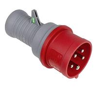as - Schwabe - Clavija de conexión y prueba de campo giratoria 400 V, 16 A, 5 polos - Comprobador de corriente pesada - Comprobador CEE - Adecuado para obras y exteriores - IP44 I 61477