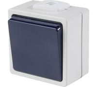 as - Schwabe Conmutador de superficie con dos entradas de cable, 230 V, 10 A, IP54 | 62450