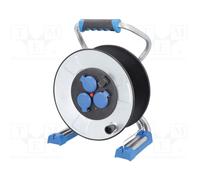 AS SCHWABE Devanador para cable con 3 tomas de 16A, base Schuko
