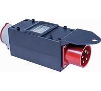 as - Schwabe MIXO 61712 - Distribuidor de corriente de alta potencia - Conector CEE 400 V/32 A/5 pines, aprox. 11 kW - Adaptador de corriente FI - 1 x enchufe CEE 400 V 16 A 5 pines - Estación de
