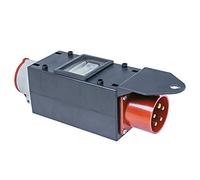 as - Schwabe MIXO Adaptador/Distribuidor de corriente NAHE - Enchufe CEE a toma CEE de 5 polos - Distribuidor de corriente robusto para obras e industria - IP44 - Hecho en Alemania I 60703