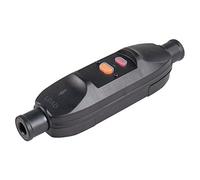 as - Schwabe PRCD interruptor diferencial portátil 10 mA - activación rápida <30 ms - para montaje en cable hasta 3G2,5-230 V / 16 A - protección personal - resistente al polvo y agua IP66, 45221