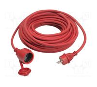 AS SCHWABE Prolongador de alimentación H05RR-F 3G1,5mm2 25m Rojo