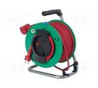 AS SCHWABE Prolongador de alimentación H05RR-F 3G1,5mm2 50m Rojo