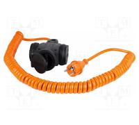 AS SCHWABE Prolongador de alimentación H07BQ-F 3G1,5mm2 naranja