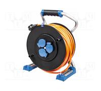AS SCHWABE Prolongador de alimentación H07BQ-F 3G2,5mm2 25m Naranja