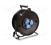 AS SCHWABE Prolongador de alimentación H07RN-F 3G2,5mm2 25m Negro