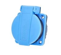 as - Schwabe Protección de Contacto de Caja de Conexiones empotrable con Tapa IP 54, 230 V, Azul, 45085