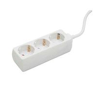 as - Schwabe - Regleta de enchufes triple, blanca, con protección de contacto aumentada 13911
