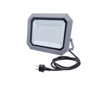 as - Schwabe SLIMLINE PRO 46422 - Foco led con chip (120 W, 15.600 lúmenes, 4000 K, luz blanca neutra, OSRAM, carcasa de aluminio IP65, orientable, cable de 2 m con conector de protección de contacto