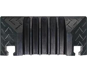 as - Schwabe Tope para Puente de Cables 5K, 5 Canales, Goma Maciza, Negro, Amarillo, Capacidad de Carga hasta 20t, Largo x Ancho x Alto: 200 x 500 x 50 mm, tamaño del Canal 40 x 40 mm, 63257