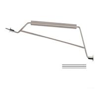 Asa para cesta de fuego de acero de alta calidad y piel. Compatible con Ranger y modelo. Fácil transporte con una sola mano para fogatas al aire libre en la terraza