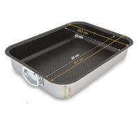 Asador con asas - Aluminio - 30 centímetros - Recubrimiento antiadherente - Para cocinar - Utensilios de cocina - Diseño duradero - Sartén para asar