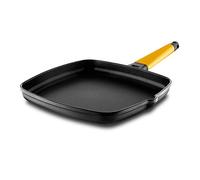 ASADOR CON MANGO DESMONTABLE AMARILLO 22 x 22 CM
