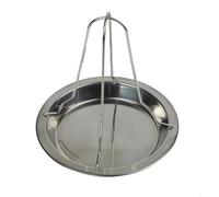 Asador de acero seguro de acero del pollo del asador el 19.5cm del pollo de | Diseño vertical que ahorra espacio, se adapta a hornos pequeños, ideal para apartamentos, construcción de metal