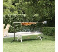 Asador giratorio automático de acero inoxidable