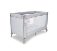 Asalvo BALEARES Cuna de Viaje, 0-3 Años (0-15 kg), Cuna de Viaje Ligera, Colchón, (71x126 cm), Bolsa de Transporte, Plegado Ultrarrápido Tipo Paraguas, Estrellas Gris