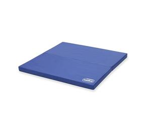 Asalvo Colchón Plegable para Parque Cuadrado 93x93 cm Mattress - Acolchado, Transpirable, Antibacterias y Antiácaros, Fácil de Transportar, Desde 0 hasta 15 kg - Azul Marino