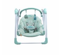 Asalvo Columpio Musical Daddy - Desde el Nacimiento, 5 Velocidades, Temporizador, Luces y Sonidos Naturales, Respaldo Reclinable y Plegable