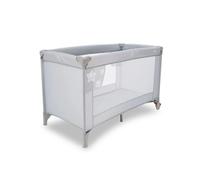 Asalvo BALEARES Cuna de Viaje, 0-3 Años (0-15 kg), Cuna de Viaje Ligera, Colchón, (71x126 cm), Bolsa de Transporte, Plegado Ultrarrápido Tipo Paraguas, Estrellas Gris