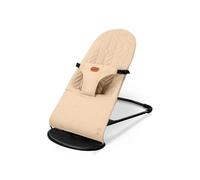 Asalvo Hamaca de bebé Paradise – Textil desenfundable y arnés de seguridad – Beige