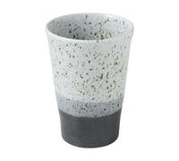 Asayu Japan Taza para té en cerámica bicolor (Negro y blanco), Apto para lavavajilla, Hecho por artesanos en Japón - 200 ml