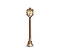 asdchZen Lámpara De Césped Europea Creativa, Impermeable, para Patio, Villa, Paisajismo, Estilo Mediterráneo Tradicional, De Aluminio, con Bola De Cristal E27, para Jardín Comunitario, Bronce, 270 Cm