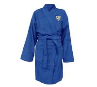 ASDITEX Albornoz Málaga CF, 100% Algodón, Unisex, Azul, Estilo Deportivo (FR/ES, Letras, S, XXL, Regular, Regular, XL, AZUL)