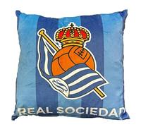 ASDITEX Cojin Velvet Terciopelo Real Sociedad 45 cm. x 45 cm. (Incluye Relleno)