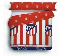 ASDITEX Funda nórdica 2 Piezas Atlético de Madrid Cama 150 cm. (240 x 220 cm. y Almohada 45x175 cm.)