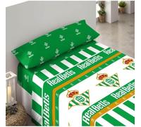 ASDITEX Juego de sábanas 3 Piezas Real Betis Cama 105 cm. (sábana de 180x270cm.-Bajera de 105x200+28 cm. y Almohada 45 x 125 cm.)