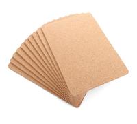 ASelected Juego de 10 manteles Individuales de Corcho, Antideslizantes, Resistentes al Calor, Posavasos Grandes de Corcho para ollas Calientes, salvamanteles de Mesa de Comedor para Soportes de ollas