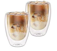 ASelected Juego de 2 tazas de capuchino de 350 ml