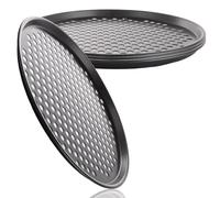 ASelected Juego de 4 bandejas perforadas para pizza
