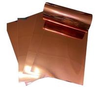 ASENME Set de cartulinas metalizadas - 20 hojas A4, 250 gramos Cartulinas (Cobre, A4/20 Unidades)