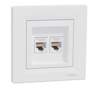 Asfora, enchufe de ordenador 2x RJ45 Cat.5e Asfora EPH4400121