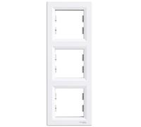 Asfora - Marco, juego de 3 marco vertical, schneider electric, de colour blanco, new