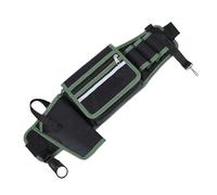 ASHATA Bolsa para Cinturón de Herramientas Multifuncional Ajustable con Tira Reflectante para Trabajos de Reparación para Electricistas Fontaneros Tela Oxford 1680D Verde 21x56,5 Cm