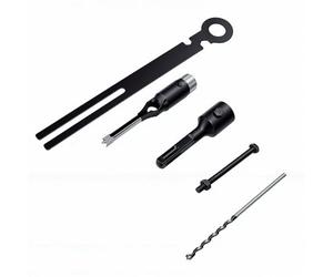 ASHATA Broca de Cincel para Embutir, 1/4 de Pulgada, con Flautas en U Extendidas, un Paso para Embutir, para Varios Tipos de Madera, Profesionales, Acero de Aleación, 1 Paquete