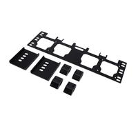 ASHATA Caja de Herramientas Optimizada Placa de Montaje Lateral Soporte Organizador de Herramientas Versátil para Sistemas de Embalaje con 32 Tornillos