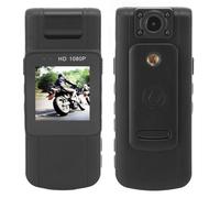 ASHATA Cámara Corporal L11 con Clip Trasero, Cámara Oculta Portátil 1080P, Visión Nocturna, Detección de Movimiento, Grabación en Bucle, Retardada y Pregrabación, Vistas de 180 Grados,