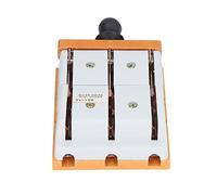 ASHATA Interruptor de Cuchilla Bipolar de Doble Tiro 380V 100A | Conmutador de 3 posiciones, carcasa de PA retardante de llama, barra colectora de cobre puro, desconexión aislada,