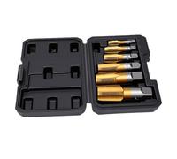 ASHATA Juego de Machos de Roscar para Tuberías NPT de Acero Al Carbono de 1/8 Pulgadas y 1 Pulgada, 6 Piezas de Machos de Roscar Manuales para Plomería, Construcción Automotriz, Kit de Herramientas de